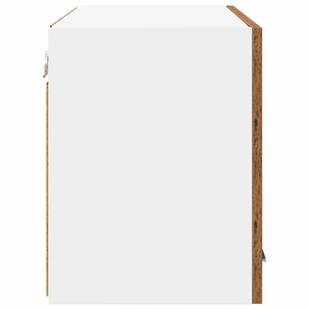 Armadio pensile 2 pcs Legno Antico e Bianco 60 x 31 x 40 cm | homemem39