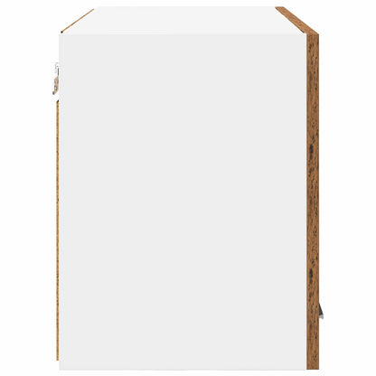 Armadio pensile 2 pcs Legno Antico e Bianco 60 x 31 x 40 cm | homemem39