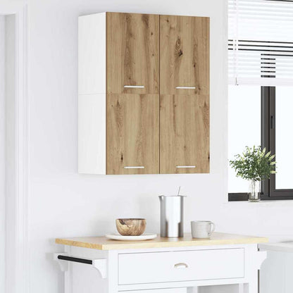 Armadio pensile Rovere Artigiano e Bianco 60 x 31 x 40 cm | homemem39