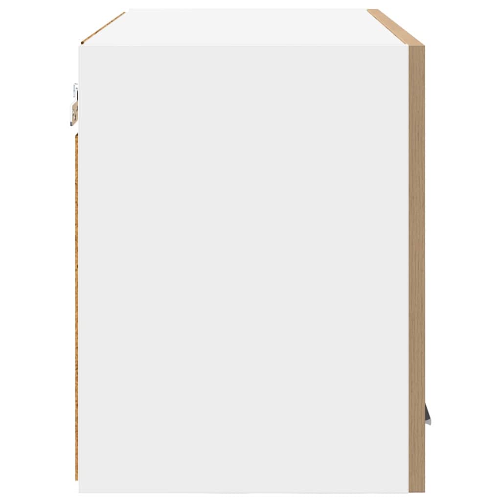 Armadio pensile Rovere Artigiano e Bianco 60 x 31 x 40 cm | homemem39