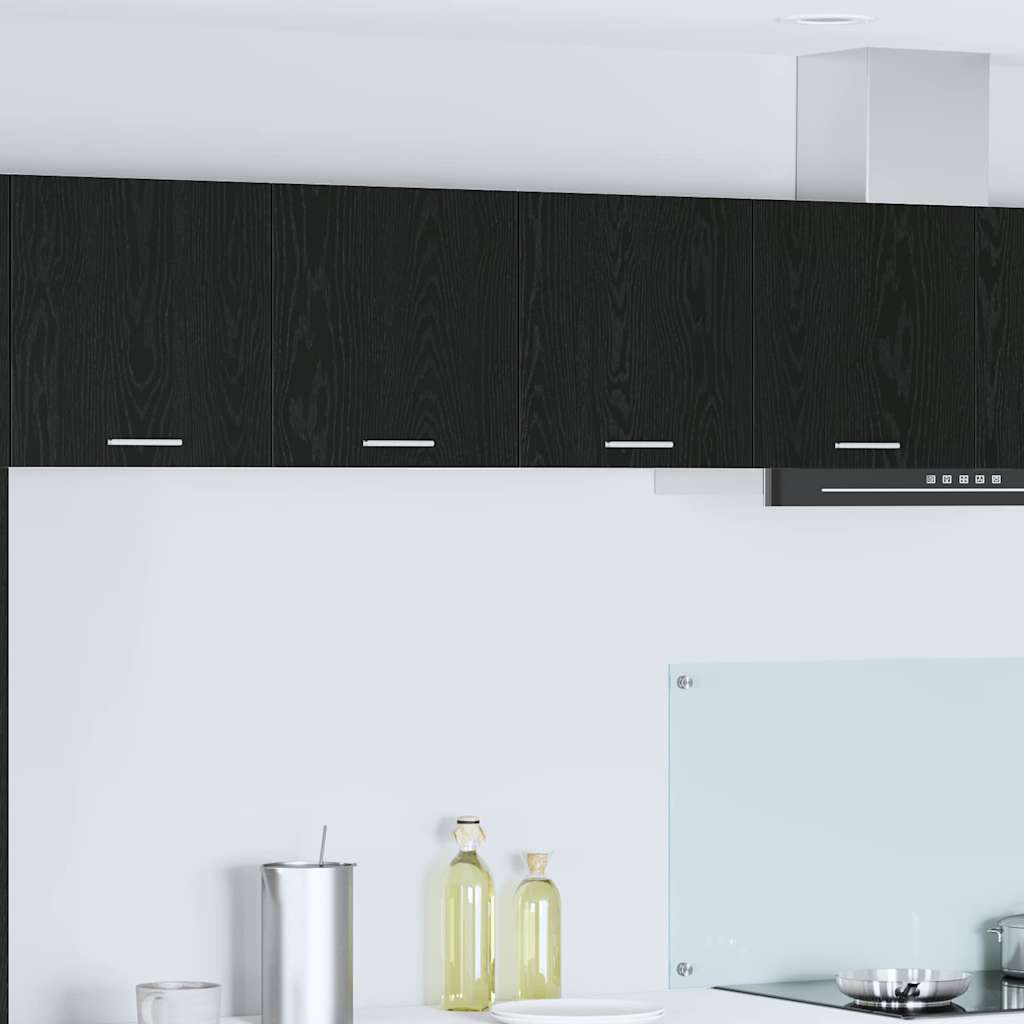 Armadio pensile Rovere Nero 80 x 31 x 40 cm Legno multistrato