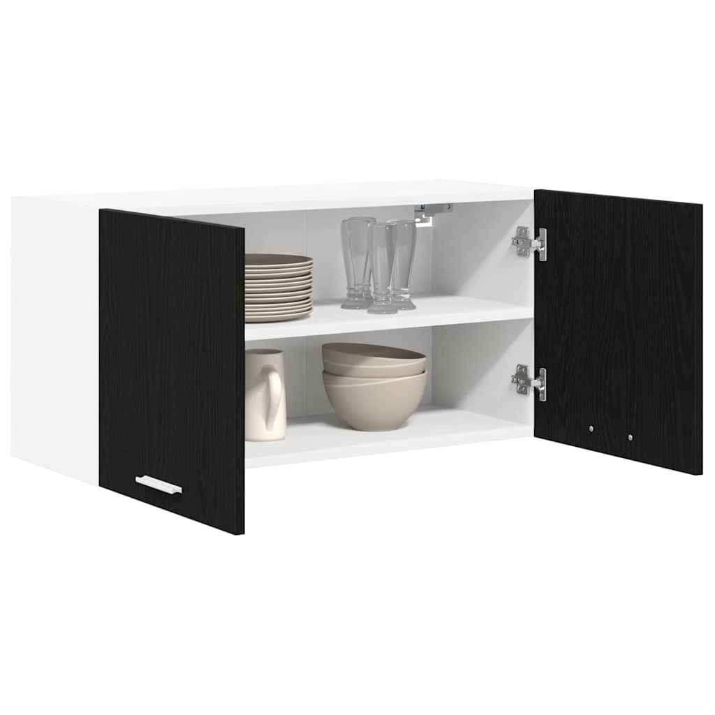 Armadio pensile Rovere Nero 80 x 31 x 40 cm Legno multistrato