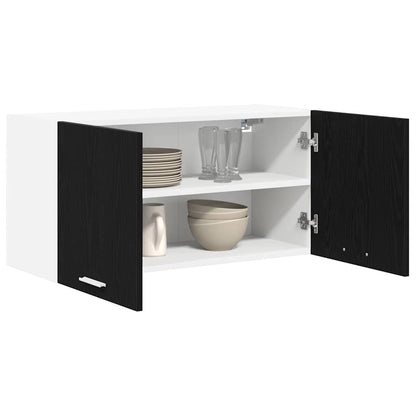 Armadio pensile Rovere Nero 80 x 31 x 40 cm Legno multistrato