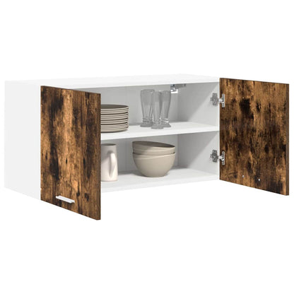 Armadio pensile Rovere fumé 80 x 31 x 40 cm Legno multistrato | homemem39