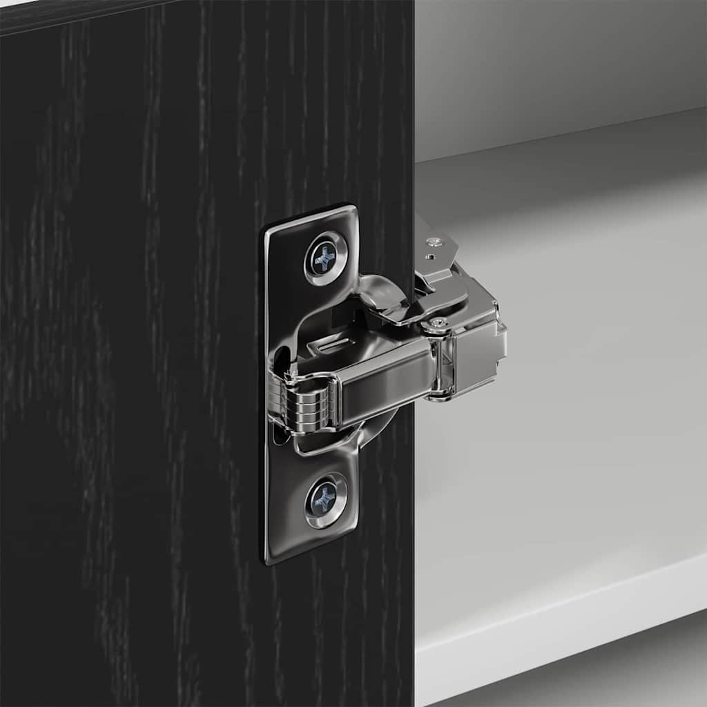 Armadio pensile Rovere Nero e Bianco 57 x 57 x 40 cm | homemem39