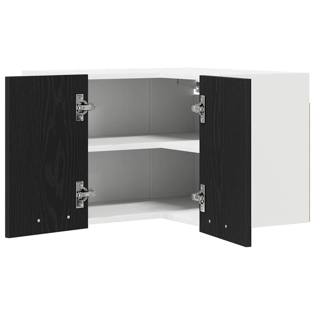 Armadio pensile Rovere Nero e Bianco 57 x 57 x 40 cm
