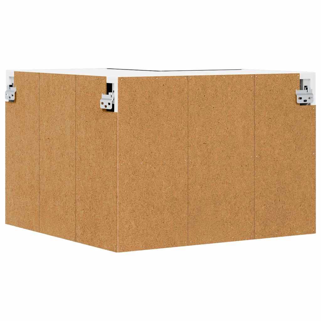 Armadio pensile Rovere Nero e Bianco 57 x 57 x 40 cm | homemem39
