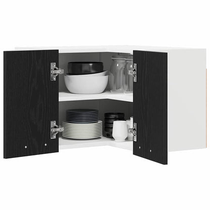 Armadio pensile Rovere Nero e Bianco 57 x 57 x 40 cm | homemem39
