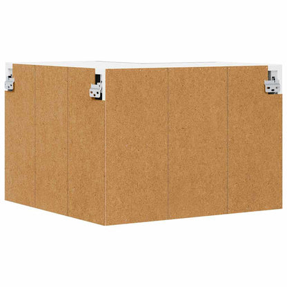 Armadio pensile Grigio Cemento e Bianco 57 x 57 x 40 cm | homemem39