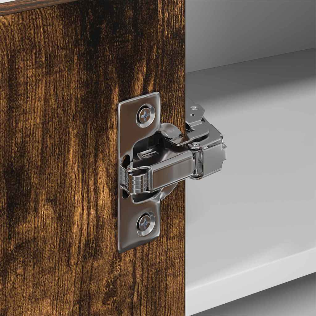 Armadio pensile Rovere Affumicato e Bianco 57 x 57 x 40 cm | homemem39