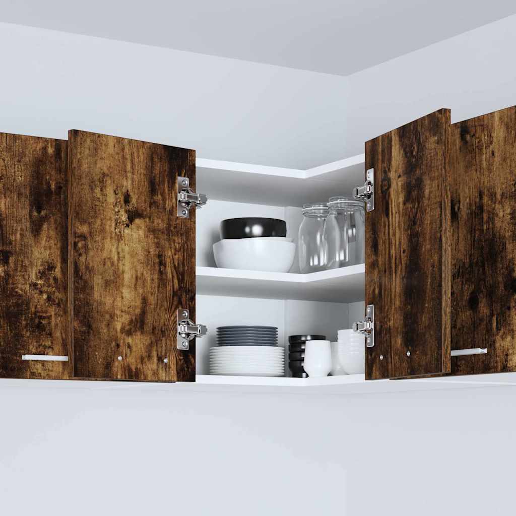 Armadio pensile Rovere Affumicato e Bianco 57 x 57 x 40 cm | homemem39