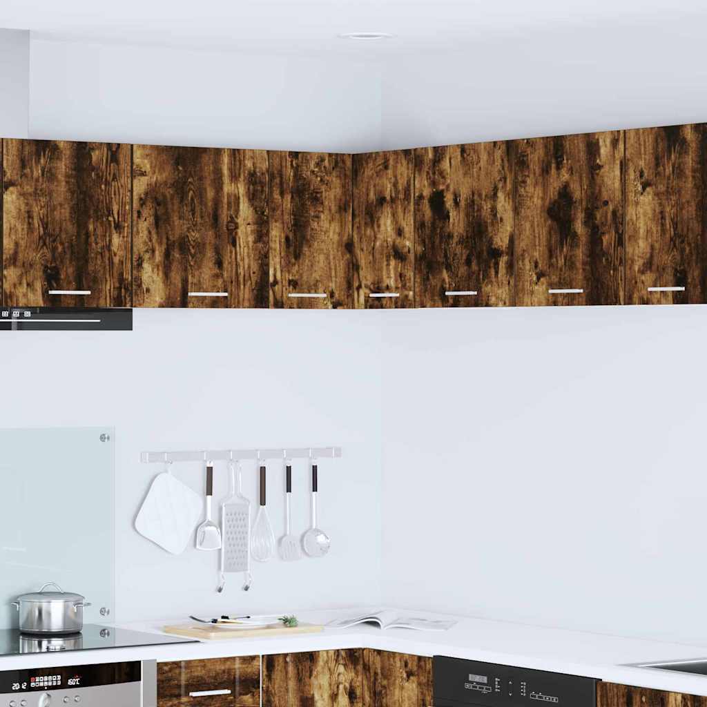 Armadio pensile Rovere Affumicato e Bianco 57 x 57 x 40 cm