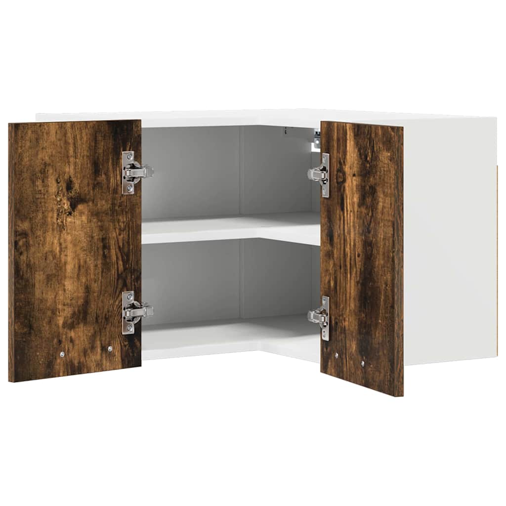 Armadio pensile Rovere Affumicato e Bianco 57 x 57 x 40 cm | homemem39