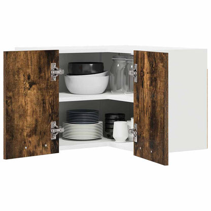 Armadio pensile Rovere Affumicato e Bianco 57 x 57 x 40 cm