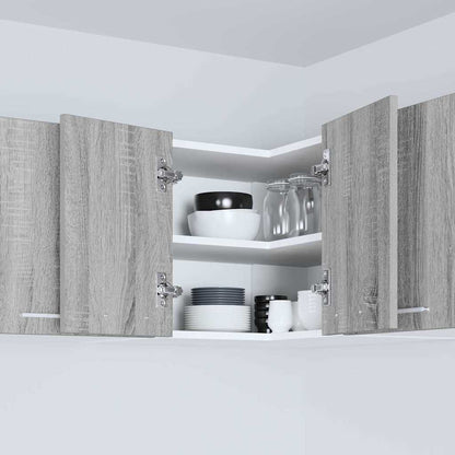 Armadio pensile Grigio Sonoma e Bianco 57 x 57 x 40 cm | homemem39
