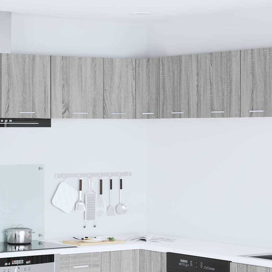 Armadio pensile Grigio Sonoma e Bianco 57 x 57 x 40 cm | homemem39