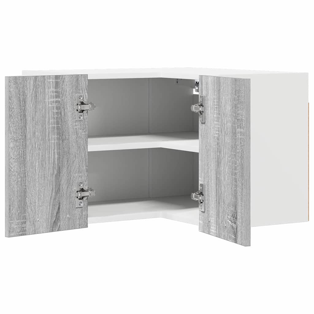 Armadio pensile Grigio Sonoma e Bianco 57 x 57 x 40 cm | homemem39