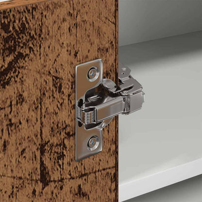 Armadio pensile Legno Antico e Bianco 57 x 57 x 40 cm | homemem39