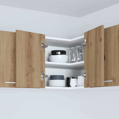 Armadio pensile Rovere Artigiano e Bianco 57 x 57 x 40 cm | homemem39
