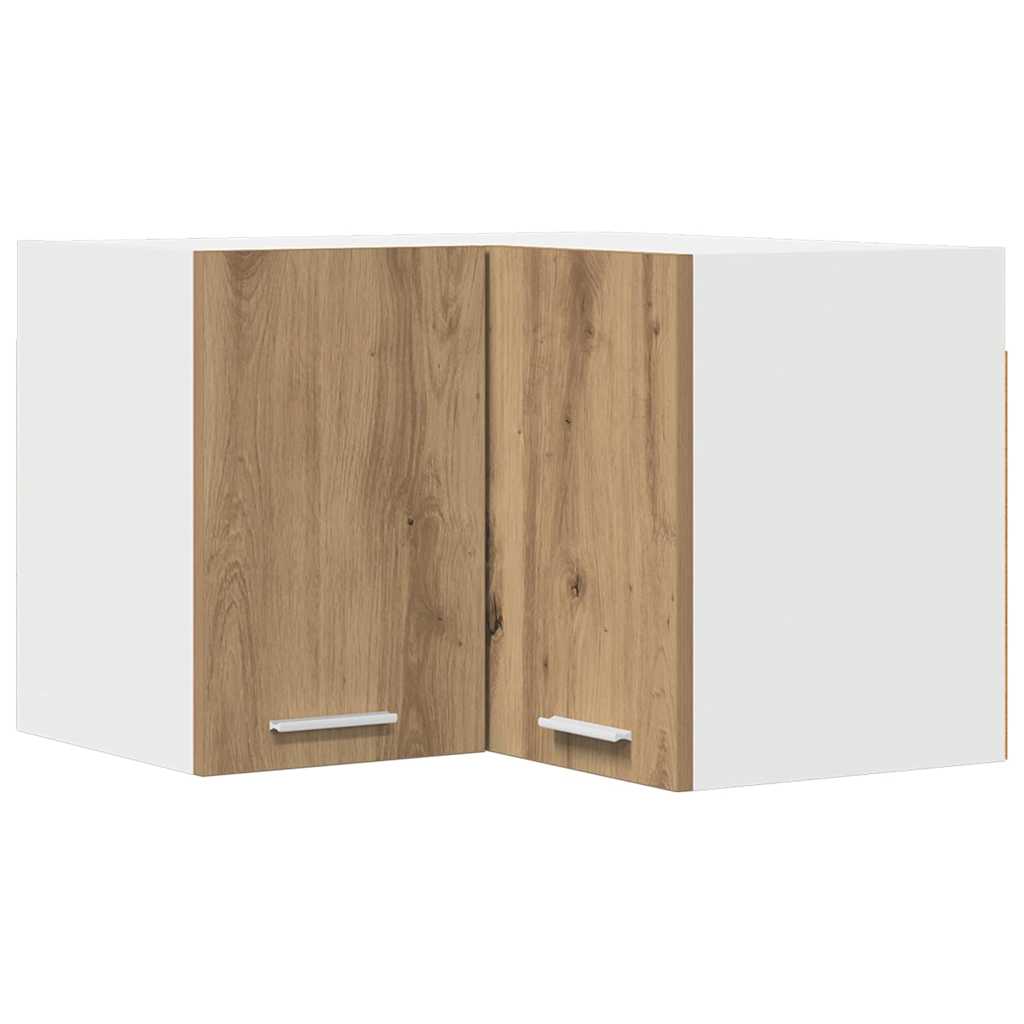 Armadio pensile Rovere Artigiano e Bianco 57 x 57 x 40 cm | homemem39