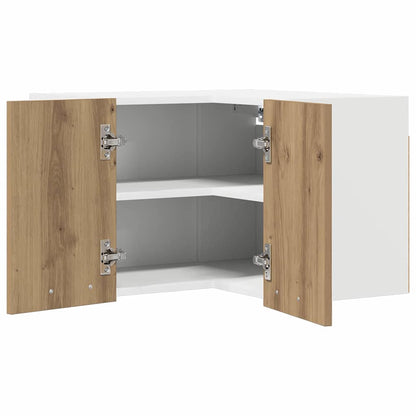Armadio pensile Rovere Artigiano e Bianco 57 x 57 x 40 cm | homemem39