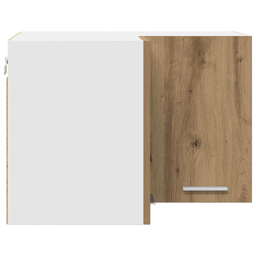 Armadio pensile Rovere Artigiano e Bianco 57 x 57 x 40 cm | homemem39