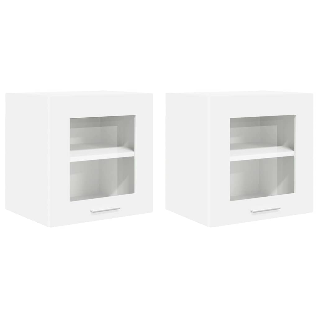 Armadio pensile 2 pcs Bianco 40 x 31 x 40 cm Legno multistrato