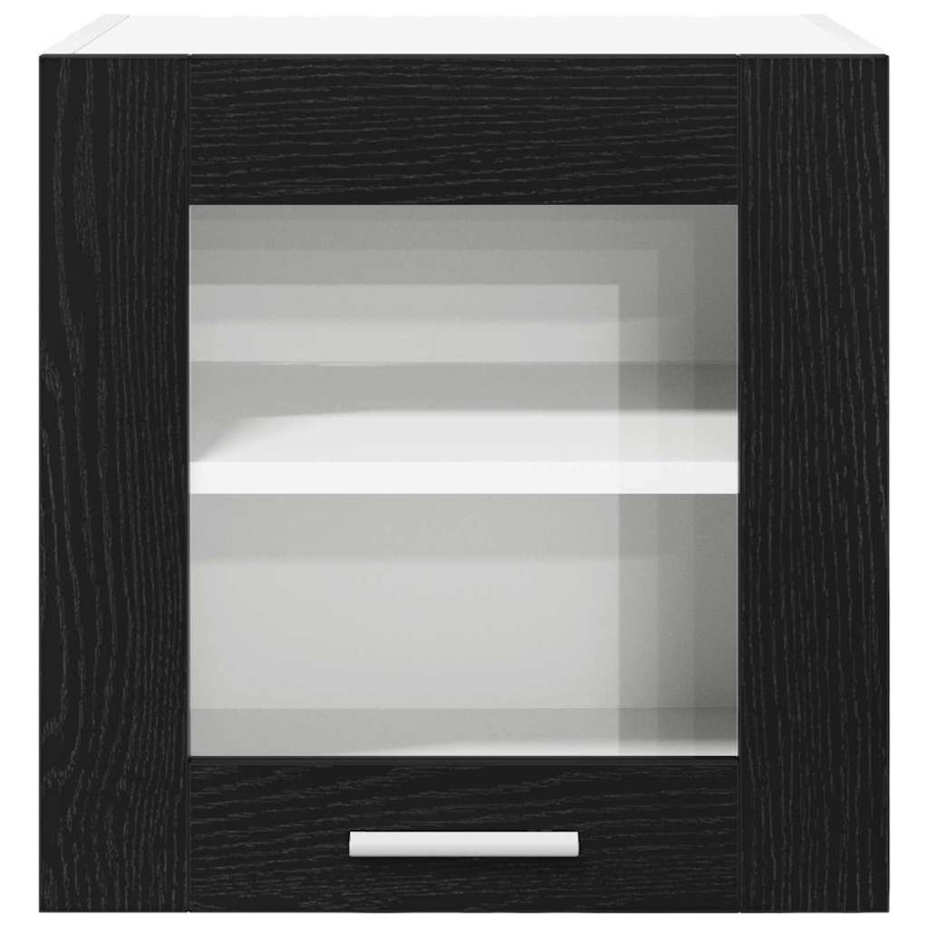 Armadio pensile con porta 2 pcs Rovere Nero 40 x 31 x 40 cm | homemem39