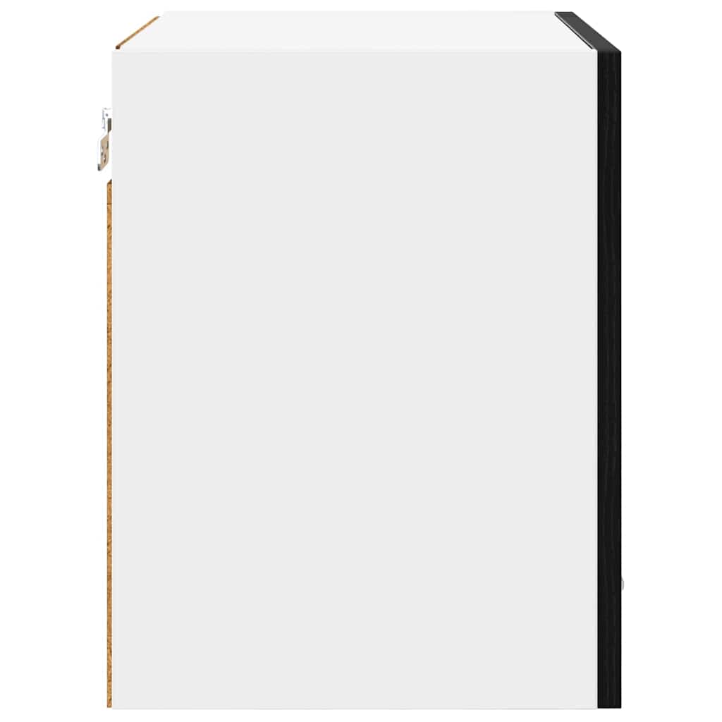 Armadio pensile con porta 2 pcs Rovere Nero 40 x 31 x 40 cm | homemem39
