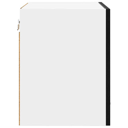 Armadio pensile con porta 2 pcs Rovere Nero 40 x 31 x 40 cm