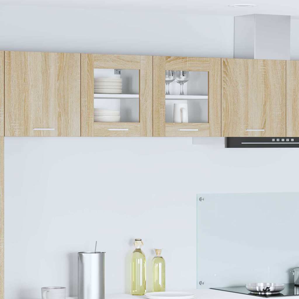Armadio pensile con porta 2 pcs Rovere Sonoma 40 x 31 x 40 cm | homemem39