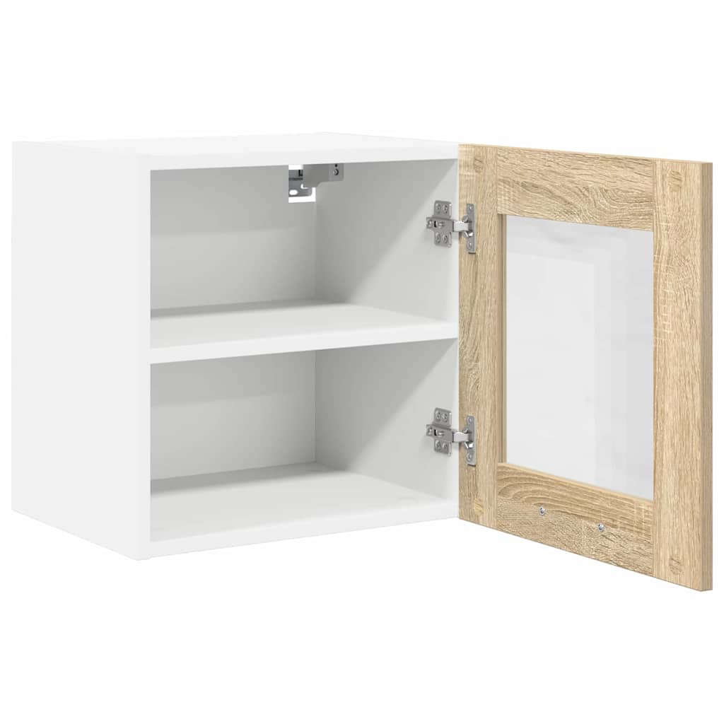 Armadio pensile con porta 2 pcs Rovere Sonoma 40 x 31 x 40 cm | homemem39
