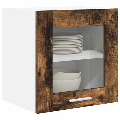 Armadio pensile con porta 2 pcs Rovere fumé 40 x 31 x 40 cm