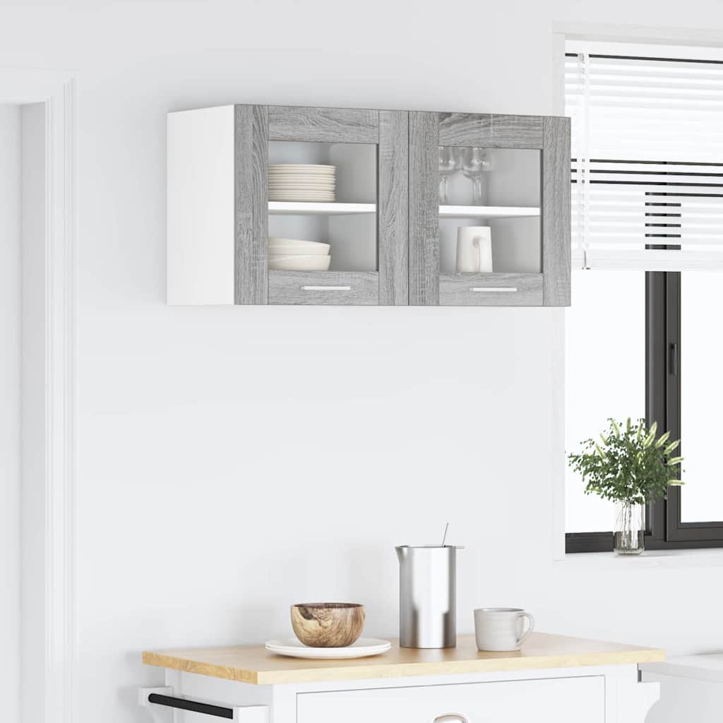 Armadio pensile Grigio Sonoma 40 x 31 x 40 cm Legno multistrato | homemem39