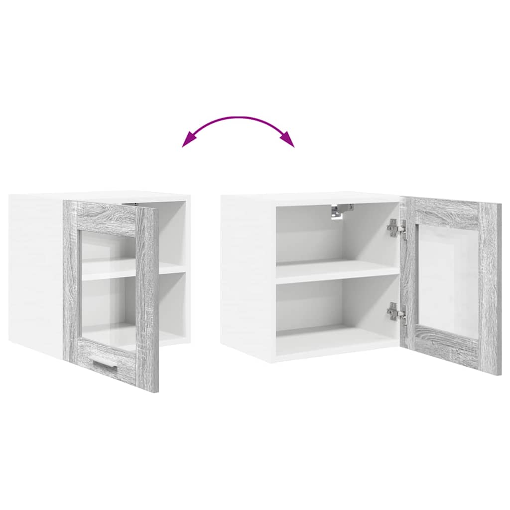 Armadio pensile Grigio Sonoma 40 x 31 x 40 cm Legno multistrato