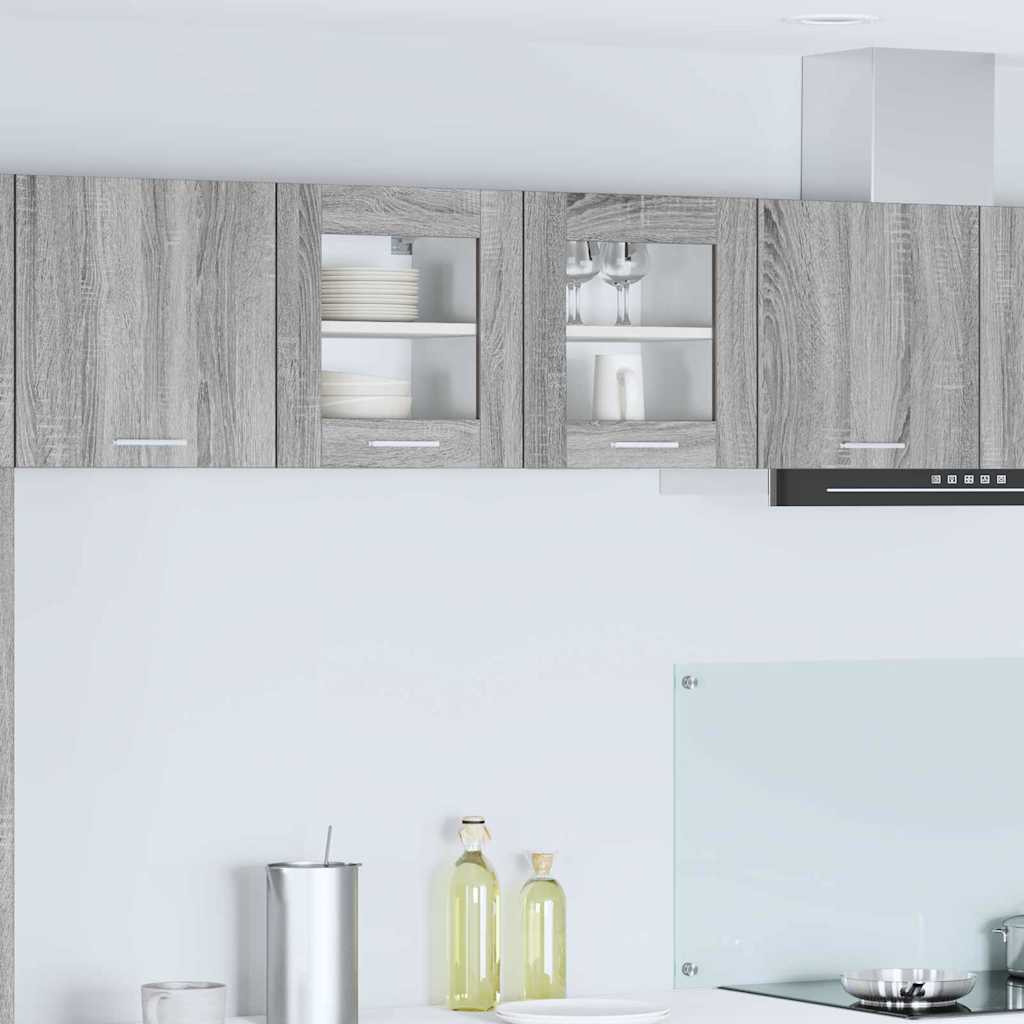 Armadio pensile con porta 2 pcs Grigio Sonoma 40 x 31 x 40 cm | homemem39