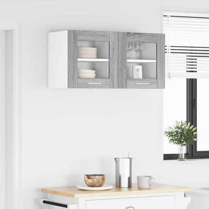 Armadio pensile con porta 2 pcs Grigio Sonoma 40 x 31 x 40 cm | homemem39