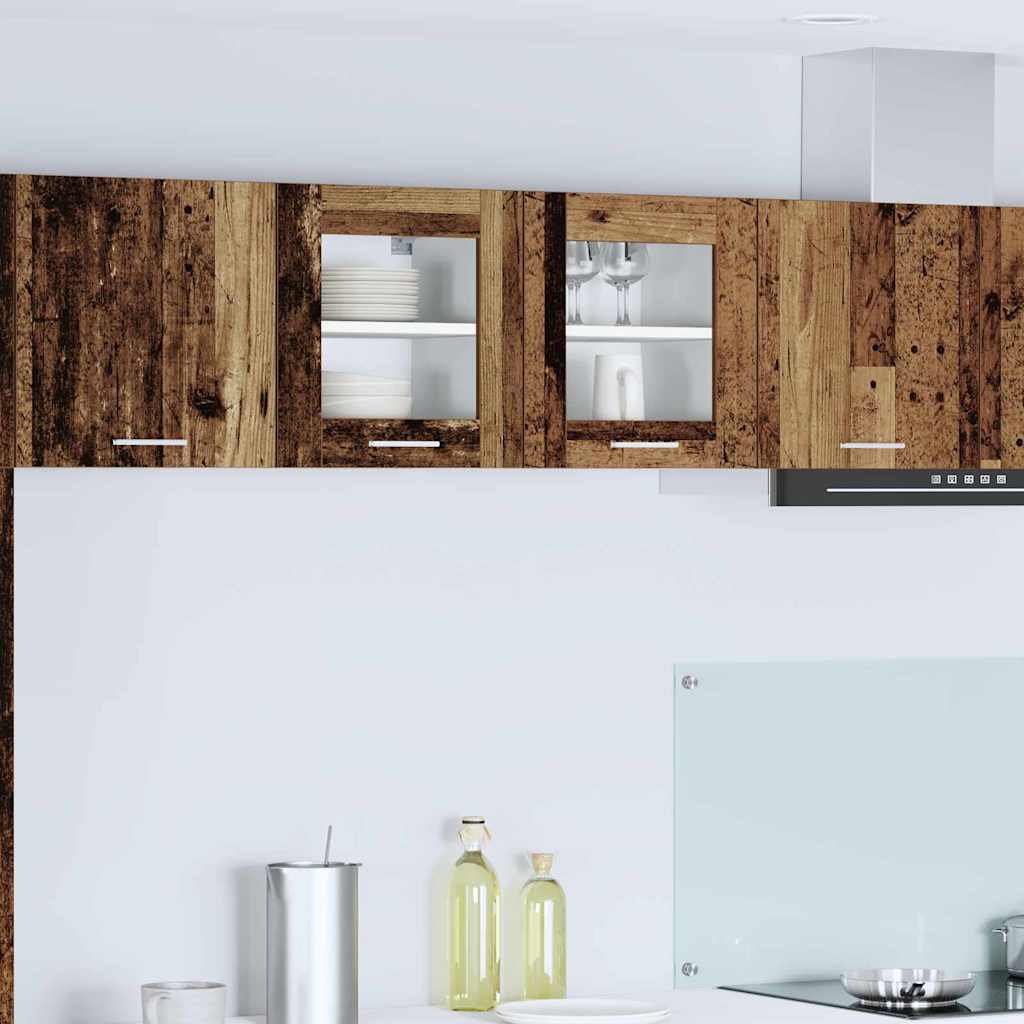 Armadio pensile con porta 2 pcs Legno vecchio 40 x 31 x 40 cm | homemem39
