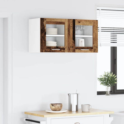 Armadio pensile con porta 2 pcs Legno vecchio 40 x 31 x 40 cm | homemem39