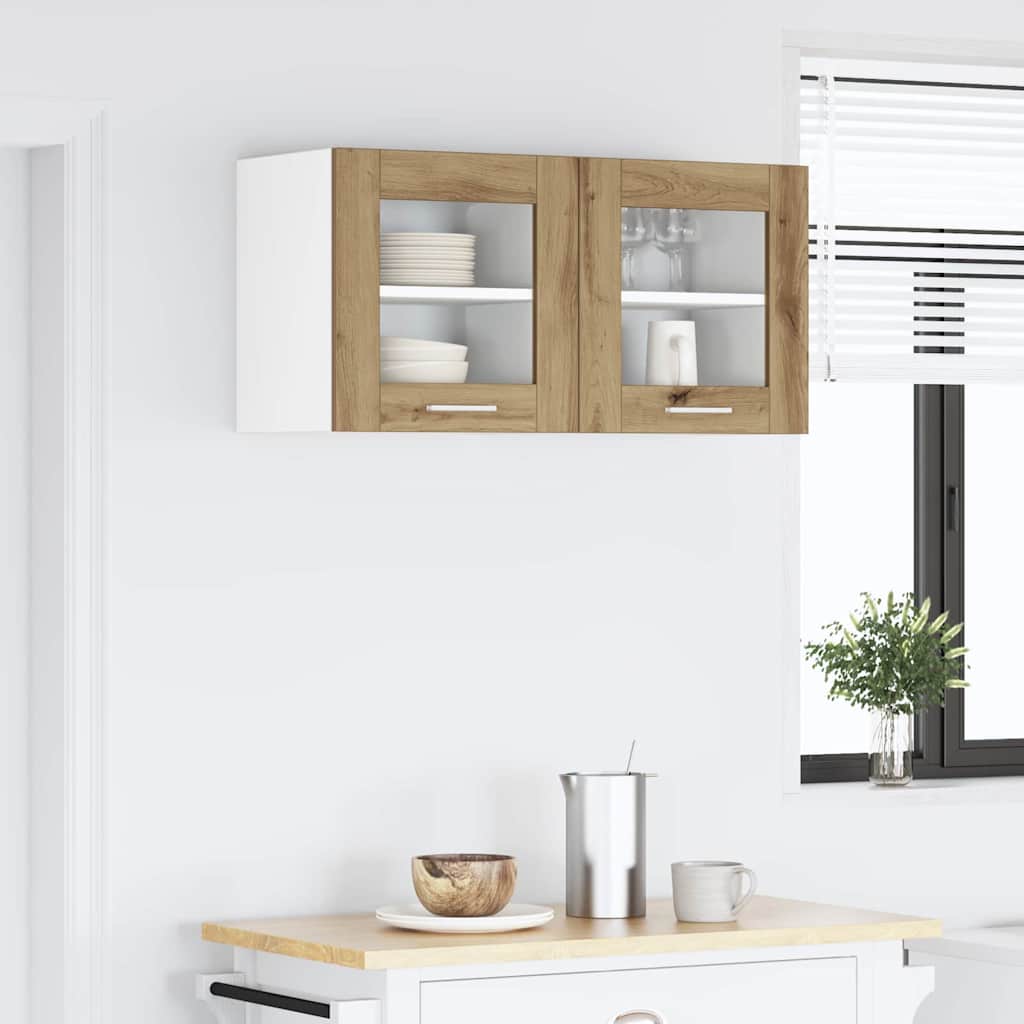 Armadio pensile Riga 2 pcs Rovere artigianale 40 x 31 x 40 cm | homemem39