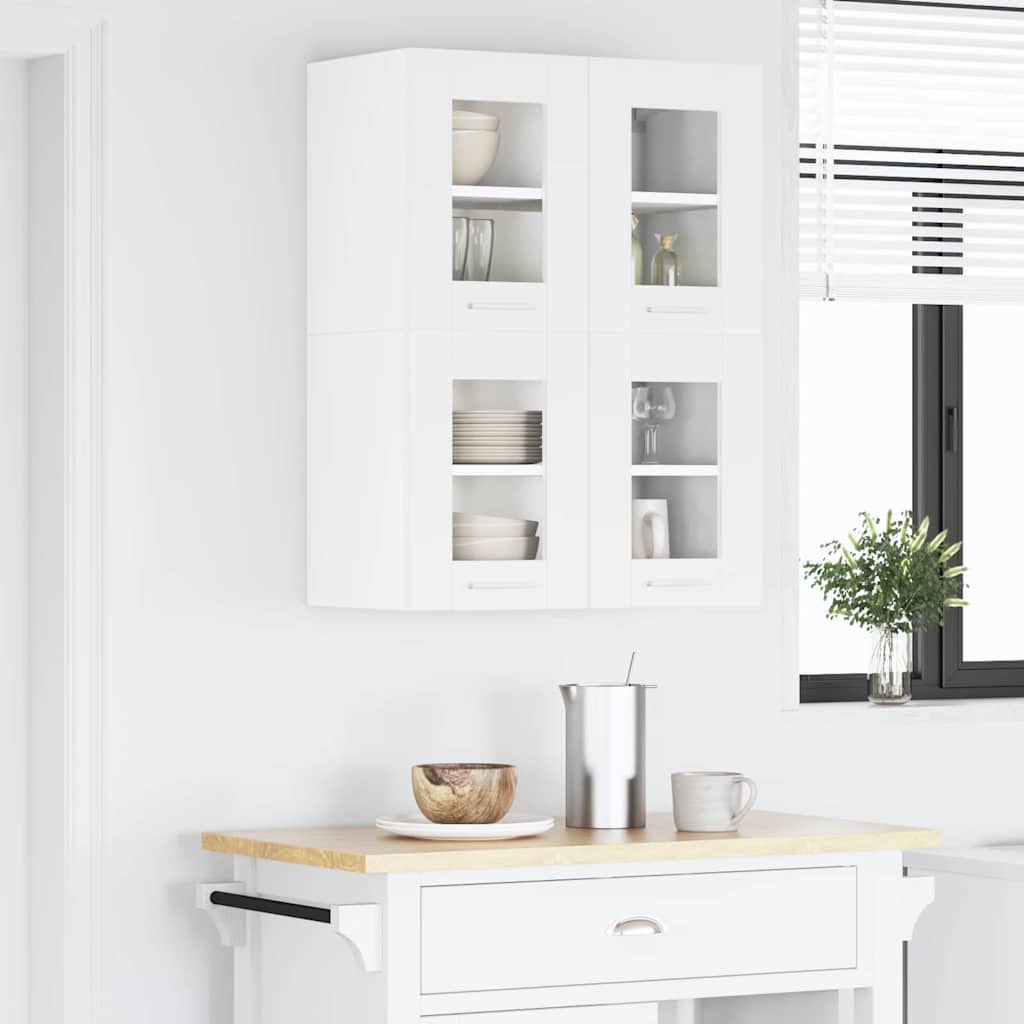 Armadio pensile 2 pcs Bianco 60 x 31 x 40 cm Legno multistrato | homemem39
