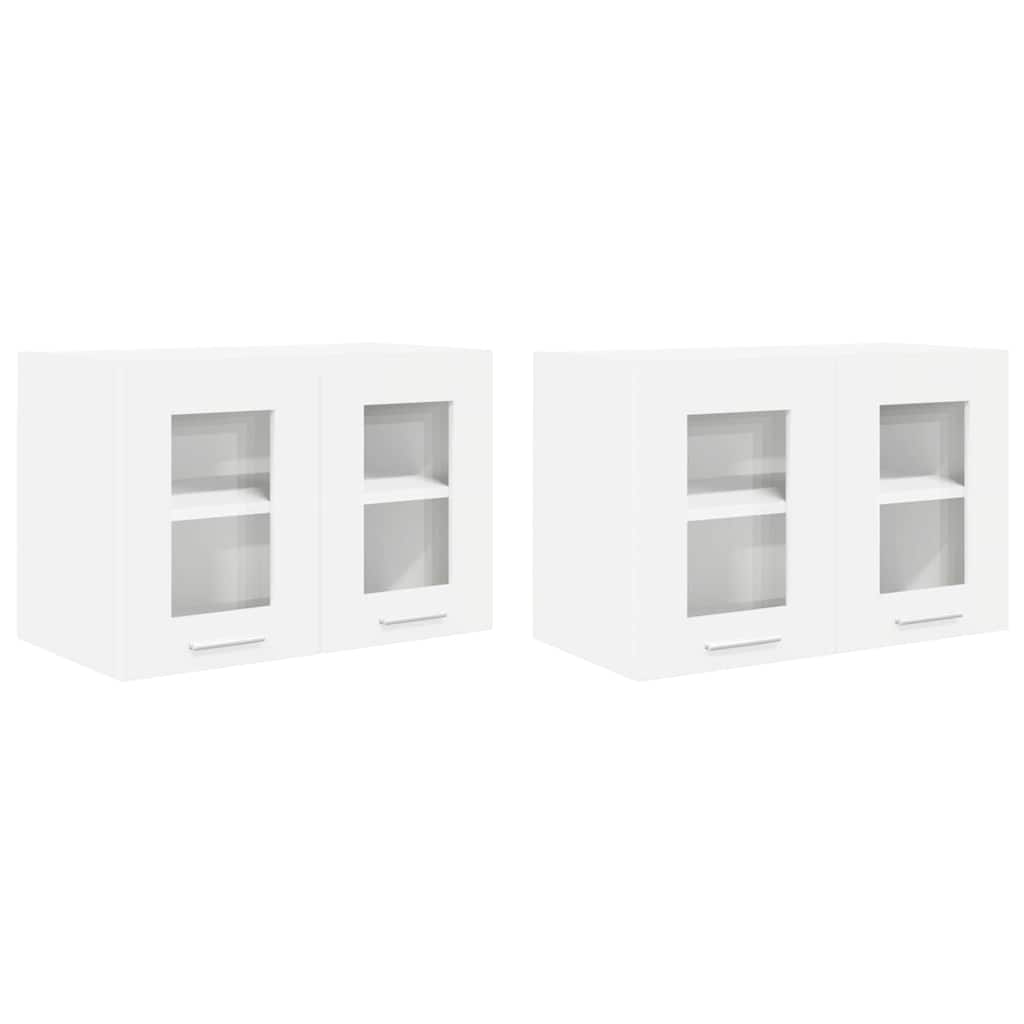 Armadio pensile 2 pcs Bianco 60 x 31 x 40 cm Legno multistrato | homemem39