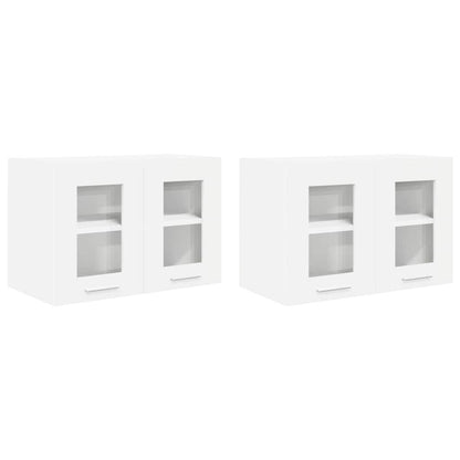 Armadio pensile 2 pcs Bianco 60 x 31 x 40 cm Legno multistrato