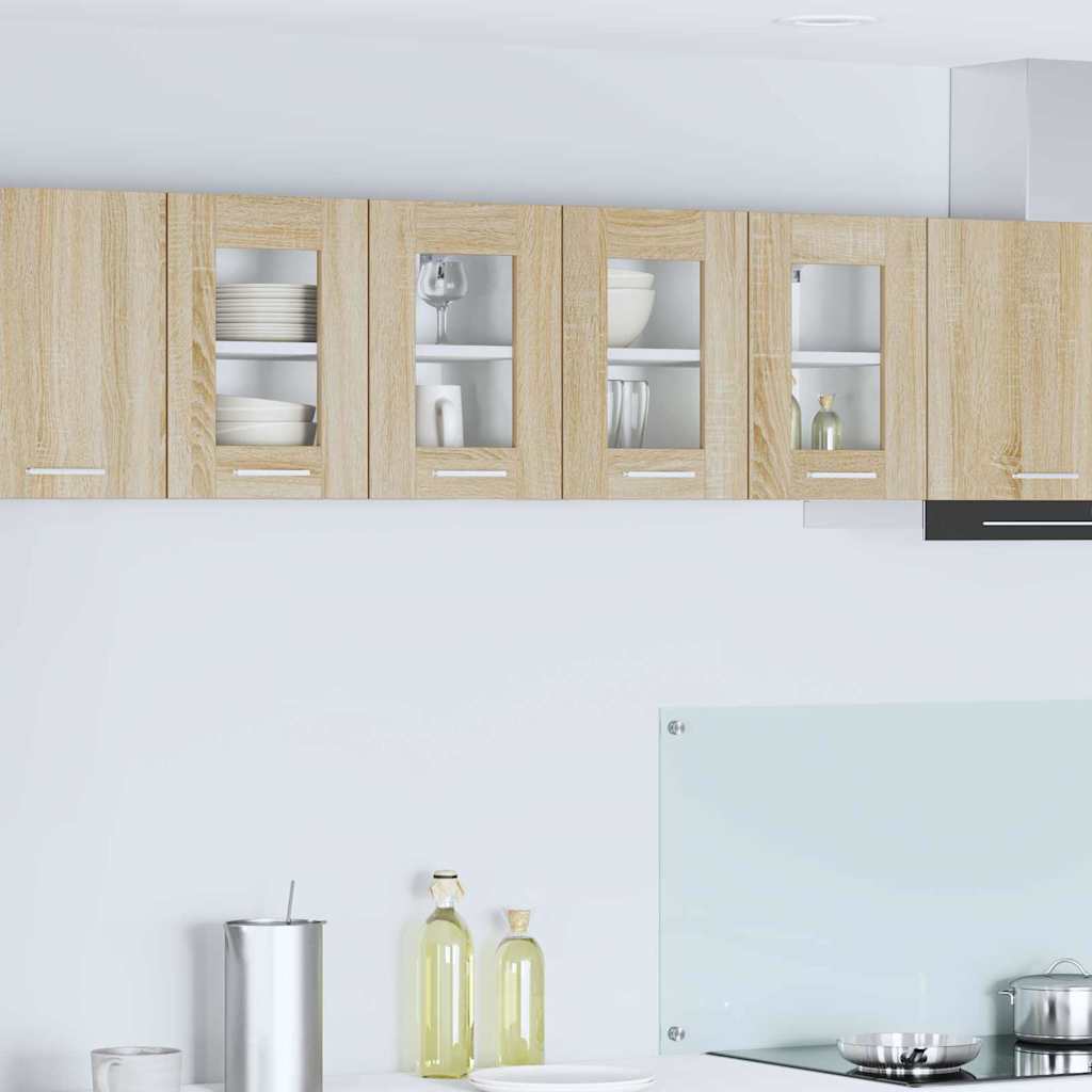 Armadio pensile con porta 2 pcs Rovere Sonoma 60 x 31 x 40 cm | homemem39