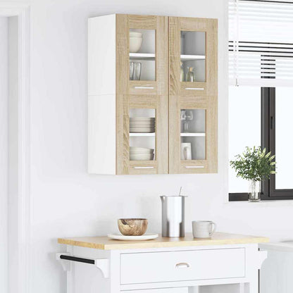 Armadio pensile con porta 2 pcs Rovere Sonoma 60 x 31 x 40 cm | homemem39