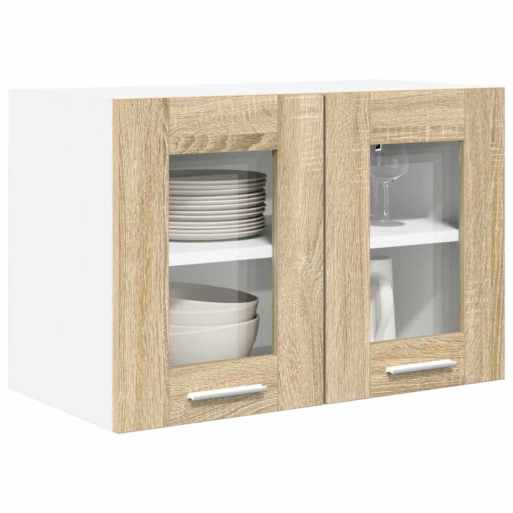Armadio pensile con porta 2 pcs Rovere Sonoma 60 x 31 x 40 cm | homemem39