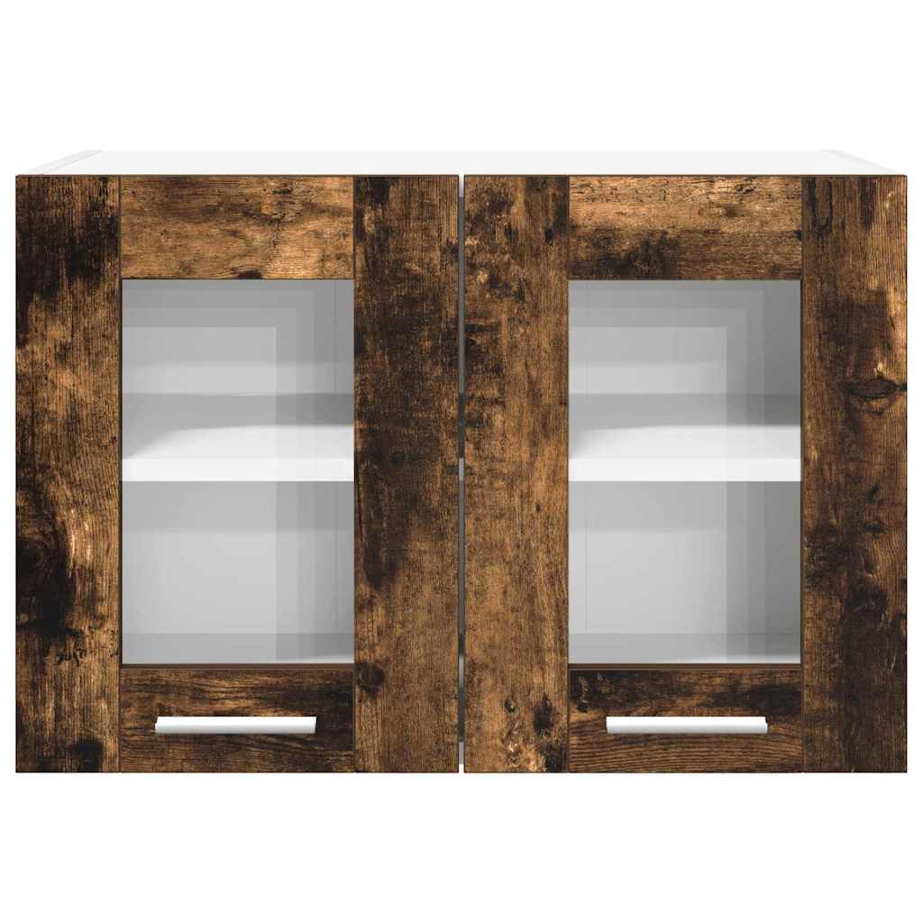 Armadio pensile con porta 2 pcs Rovere fumé 60 x 31 x 40 cm | homemem39