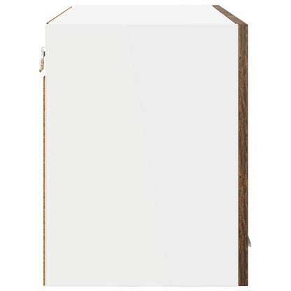 Armadio pensile con porta 2 pcs Rovere fumé 60 x 31 x 40 cm | homemem39