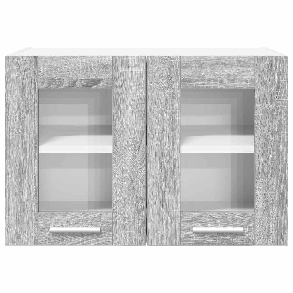 Armadio pensile con porta 2 pcs Grigio Sonoma 60 x 31 x 40 cm