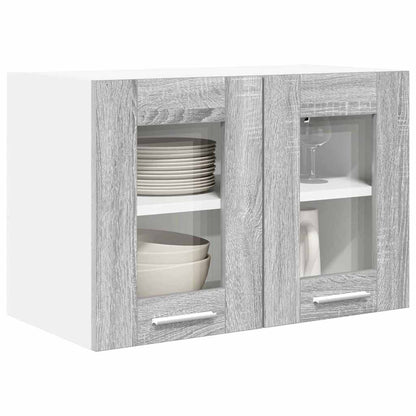 Armadio pensile con porta 2 pcs Grigio Sonoma 60 x 31 x 40 cm | homemem39